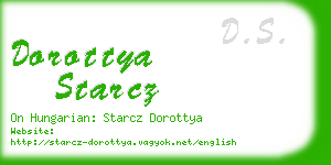 dorottya starcz business card